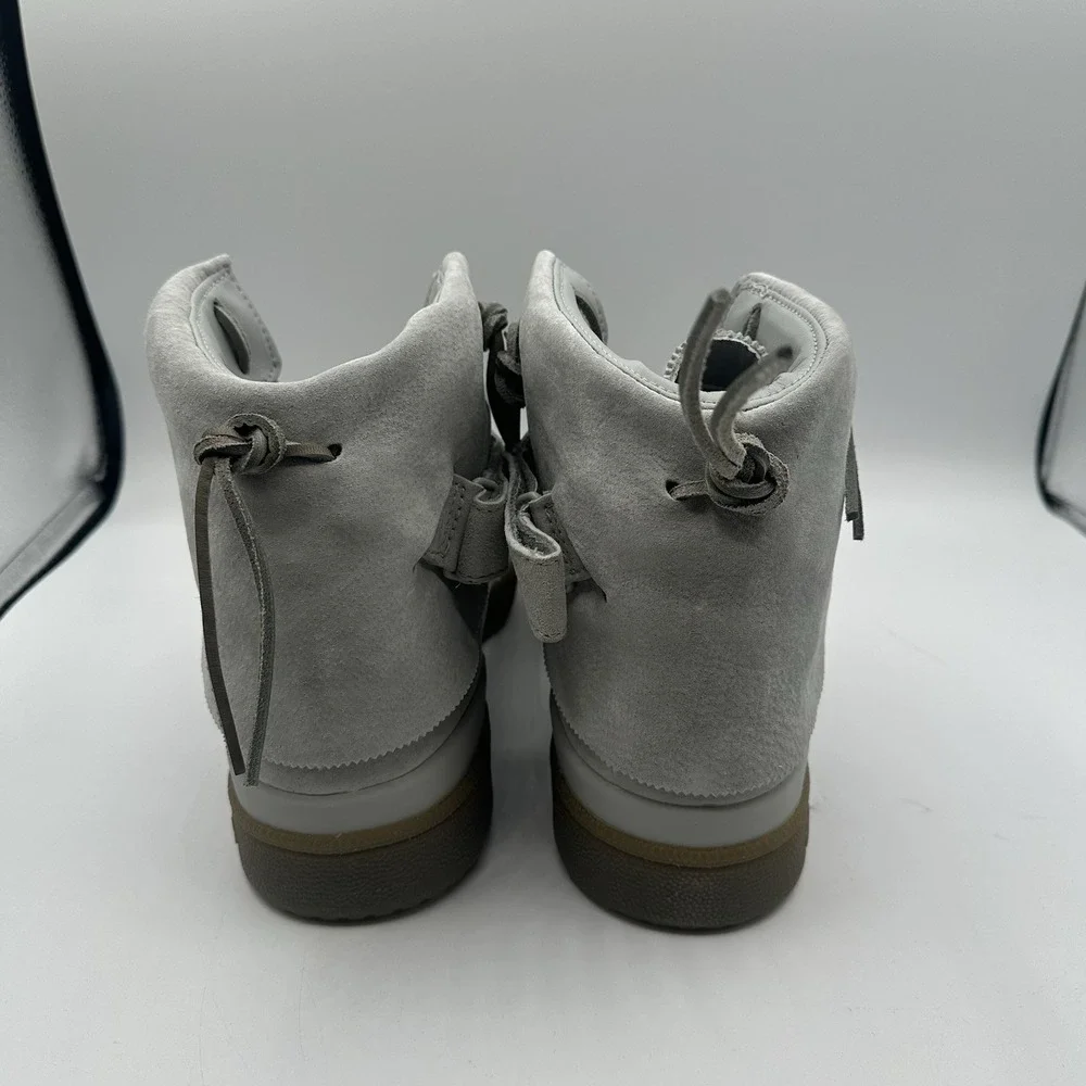Adidas Forum Hi Moc Shoes Mens Sz 12 Stone Grey Clay Suede Sneakers‎ B27682